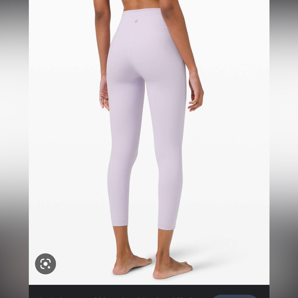 Lululemon wunder under lilac sz 6 25” - like new